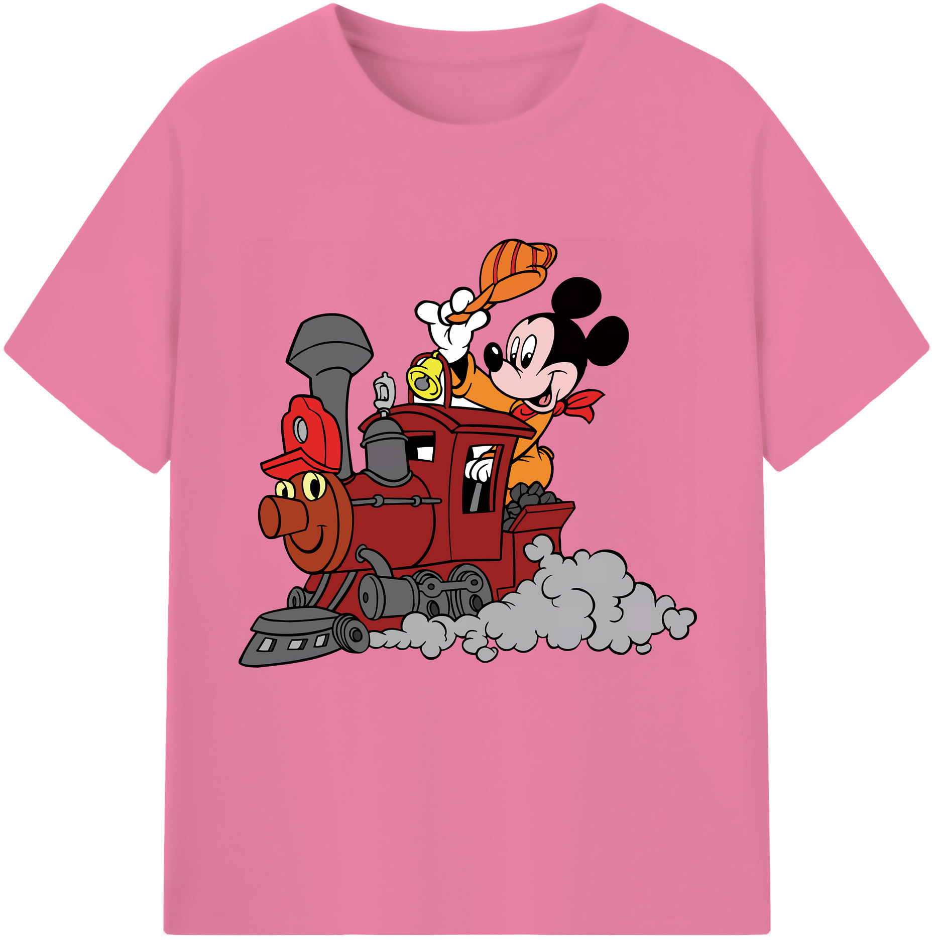 （画像用） ミッキーマウス Mickey Mouse 綿100％半袖Tシャツ（フロントプリント）